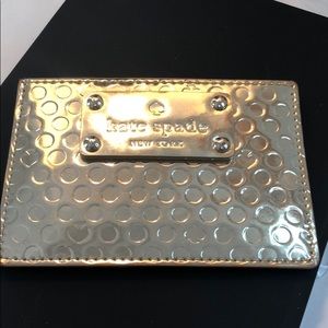 Kate Spade Gold & Black Card Wallet